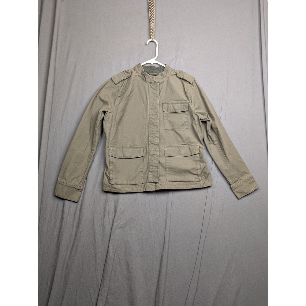 H & M Women's Military Style Full Zip Sweater Jacket Size 14